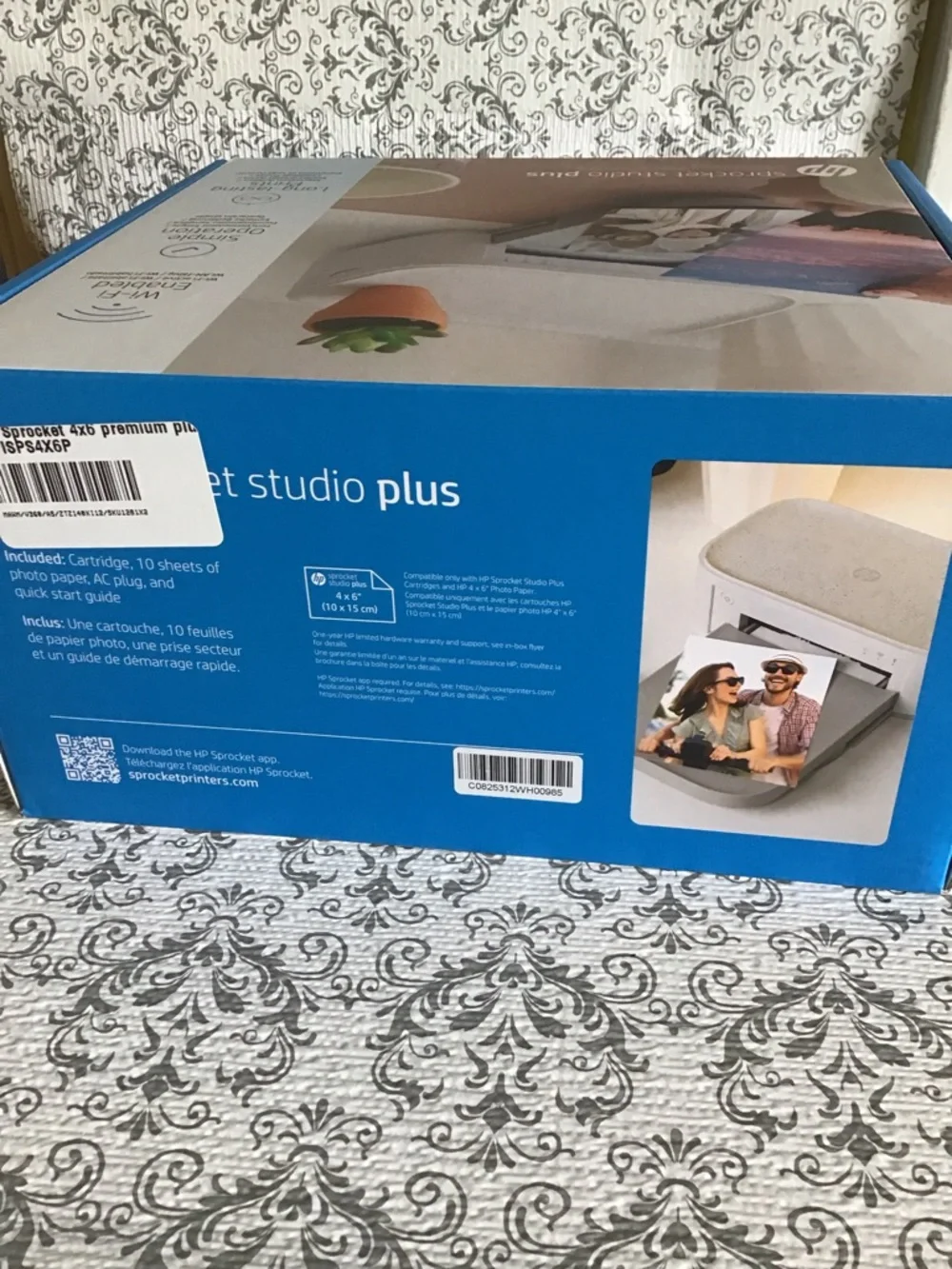 HP Sprocket Studio Plus Compact Photo Printer - White New not opened